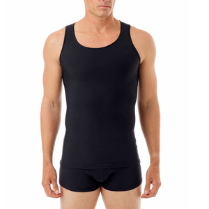 Camiseta sin Mangas para Hombre Fasmic International, Negra, de Poliéster, Cuello Redondo, Color Sólido, Transpirable, Estilo Casual, con Bordado 3D en la Parte Delantera - Product Image 1