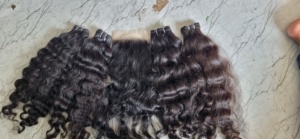 ผมต่อแบบหยิกเรมี่บริสุทธิ์จากอินเดียผมต่อแบบเส้นผมบริสุทธิ์บริสุทธิ์บริสุทธิ์ผมหยิกแบบเส้นเดียว100ก. จากอินเดีย - Product Image 6