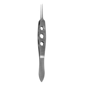 Pince à ligature droite 1x2 dents, pointe de 0,1 mm, en acier inoxydable, instrument chirurgical ophtalmique manuel, classe I, haute qualité, usage hospitalier - Product Image 4