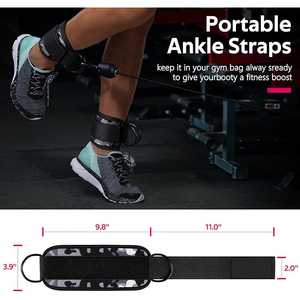 Adjustable <b>Ankle</b> Guards with Camouflage Print Hook and Loop Closure for Protection and <b>Support</b> Unisex Adult Universal Use - Product Image 3