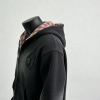 Sudadera con Capucha Personalizada de Invierno con Estampado Digital, Estilo Oversize, Reversible, con Diseño de Letras, 100% Algodón, Estilo Urbano para Hombre