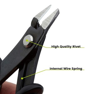 7 Inches Precision Sharp Flush Cutter for Jewelry Making Electronics <b>Wire</b> Cutting PCB <b>Craft</b> Tool Stainless Steel ZetomedPro - Product Image 6