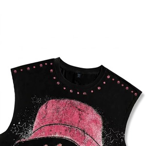 Custom Graphic Printed Tank <b>Top</b> Vintage <b>Distressed</b> Style Sleeveless T Shirt New Trendy Streetwear Design Unisex OEM Wholesale - Product Image 5