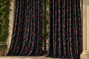 Luxury Decorative Window <b>Curtains</b> Velvet Blackout Printed <b>Curtain</b> Panels <b>for</b> Living Room Bedroom Home Interior Decoration Modern - Product Image 2