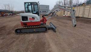 Excavadora Compacta Takeuchi TB235 de 1.2 Toneladas, Excavadora de Orugas con Cucharón de Excavación de 0.12m³ de Capacidad, Máquina de Construcción Hidráulica - Product Image 3