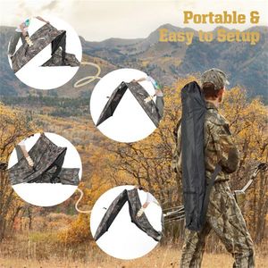 Capanno da Caccia Pop-Up a 2 Pannelli in Tela Impermeabile con 3 Porte Trasversali per Uso Esterno - Product Image 6
