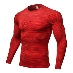 SFANA SPORTS Nueva Camiseta de Compresión de Manga Larga para Hombre, Rashguard para Entrenamiento de MMA y BJJ, Antibacteriana, de Poliéster/Nailon de Secado Rápido - Product Image 5