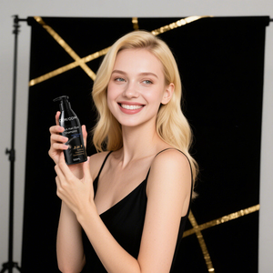 Champú tinte de cabello negro natural <span class=keywords><strong>para</strong></span> <span class=keywords><strong>hombres</strong></span> y mujeres sin amoníaco Color de cabello permanente Cobertura gris Fácil de usar en el hogar - Product Image 4