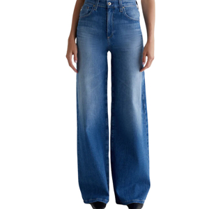 Custom <b>Women's</b> Breathable Relaxed Fit Denim Pants Mid Rise Pockets Vintage <b>Baggy</b> <b>Jeans</b> Design Washable Street Wear Wide Summer - Product Image 5