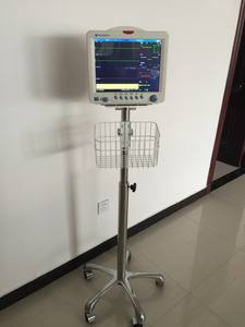 รถเข็นเครื่องมอนิเตอร์สัญญาณชีพคุณภาพสูงสำหรับโรงพยาบาล พร้อมขาตั้งเคลื่อนที่ ราคาประหยัด - Product Image 6