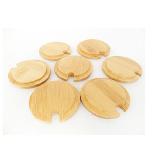 Tapa Redonda de Bambú de Grado Alimenticio con Anillo de Silicona Ecológico y Logotipo Personalizado de Alta Calidad para Frascos de Vidrio y Plástico - Product Image 5