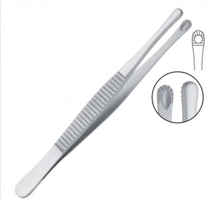 Pinces à tissus russes de qualité supérieure 15cm 20cm 25cm en acier inoxydable à pointes arrondies dentelées Instruments chirurgicaux médicaux Marquage CE ISO - Product Image 6