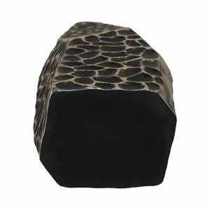 Handmade Iron Tabletop <b>Vase</b> Industrial and Coastal Design Textured Surface Hexagonal Shape Decorative Metal Christmas <b>Vase</b> - Product Image 1