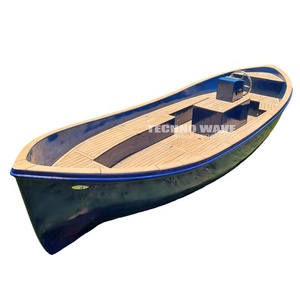 Embarcación nueva fabricada en fibra de vidrio diseño original en madera de teca equipada con motor intraborda embarcación de recreo estilo holandesa - Product Image 2