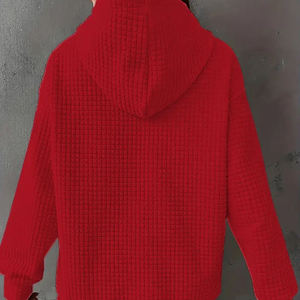 Sudadera de lujo con pedrería 100% algodón, sudadera de otoño, sudadera con estampado digital personalizado, sudadera de color liso a la moda, sudadera de otoño para mujer - Product Image 2