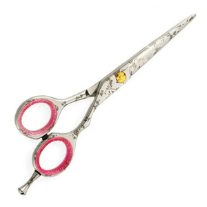 Tijeras de Peluquería Profesionales Rectas Personalizadas al por Mayor, de Acero Inoxidable, con Apoyo para Dedos Extraíble, Herramienta de Estilismo Afilada para Salón - Product Image 3