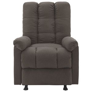 Poltrona reclinabile in tessuto Taupe - Product Image 2
