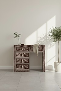 ILAHI's Bone Inlay <b>Drawer</b> Modern Design Agate Detailing <b>Storage</b> Portable Home Furniture - Product Image 2