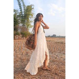 Vestido Maxi Halter, Vestido Maxi de Maternidad, Vestido Maxi Tipo Gown, Vestido Maxi Estilo Gitano, Vestido Maxi de Playa, Vestido de Novia Bohemio, Vestido Maxi Boho - Product Image 3