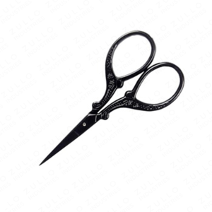 Tijeras de Uñas Negras Premium con Bordado, Tijeras de Corte de Precisión de Acero Inoxidable, Herramienta Profesional de Manicura - Product Image 4