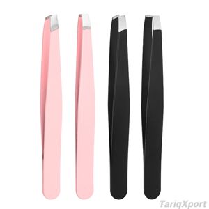 Professional Stainless Steel Curved Lightweight Eyebrow Tweezers Pointed Eyelash Multiple Colors <b>Precision</b> Sewing Eco-Friendly - Product Image 2