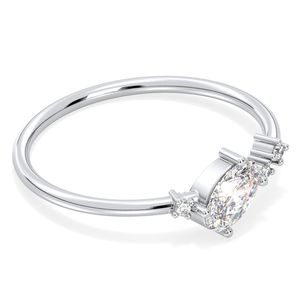 Bague d'éternité REYES en moissanite certifiée GRA de haute qualité en argent sterling 925, bagues de fiançailles pour femmes, bijoux fins - Product Image 3