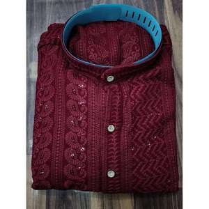 ชุดนอนผ้าเรยอนสีน้ำตาลเข้มสำหรับผู้ชายทำงาน - Product Image 2