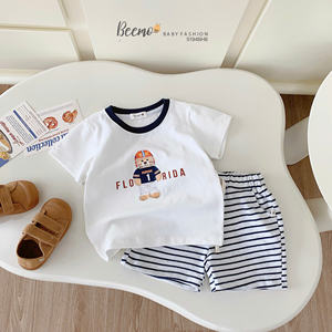 Conjuntos de Ropa de Bebé de Alta Calidad, Sudadera de Verano de Algodón, Nuevo Estilo Coreano, Conjuntos de Ropa para Niños Pequeños, Bonitos y Elegantes - Product Image 6