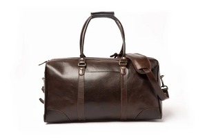 กระเป๋าหนังแท้ทรงดัฟเฟิล สไตล์เรียบง่าย สำหรับเดินทางช่วงสุดสัปดาห์  ขนาดใหญ่  น้ำหนักเบา  แบบวินเทจ  พร้อมซิป  รุ่น LDB-0258 - Product Image 2