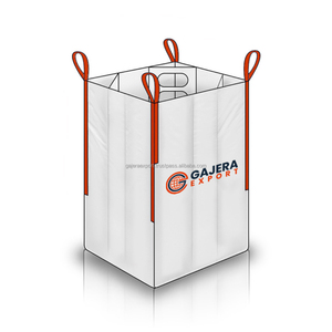 Sacs en vrac de 100% tonnes enormes efficaces sûrs de la Vierge pp FIBC du blanc avec le facteur de sécurité 5:1 pour les poudres fines et les produits chimiques - Product Image 4