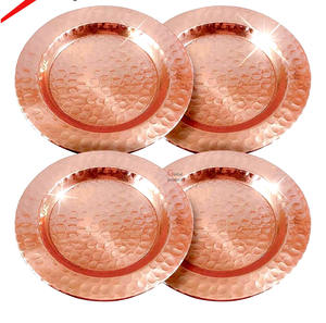 Nouveaux sous-verres en métal faits à la main par des designers 2026, outils de cuisine, sous-verres pour tasses et mugs, et petite assiette ronde tendance en métal avec revêtement en cuivre - Product Image 1