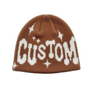 Gorro de Punto Acrílico de Alta Calidad con Logotipo Personalizado, Estilo Deportivo Urbano, Color Negro, Servicio OEM, Unisex para Adultos - Product Image 4