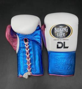 Guantes de Boxeo Profesionales de Cuero de Última Tendencia, Sin Cordones, Color Metálico, para Entrenamiento - Product Image 3