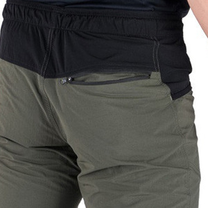Pantalones Cortos Bermuda Verde Oliva para Hombre, Cintura Alta, Cierre con Cordón, Tela de Lona Transpirable, Bolsillos Delanteros con Logotipo, Estilo Casual - Product Image 5