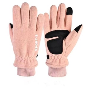 Custom Winter Fleece <b>Gloves</b> Warm Windproof <b>Touch</b> <b>Screen</b> Unisex Driving Typing Soft Polyester <b>Gloves</b> - Product Image 4
