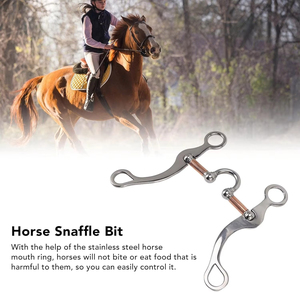 Bocado de Carreras de Acero Inoxidable de Alta Calidad, Bocado Pelham para Caballo con Cadena de Eslabones, Color y Logotipo Personalizados, Gag para Caballo - Product Image 4