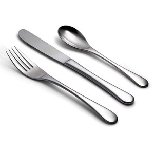 Stainless Steel Flatware Set with Colorful <b>Plastic</b> Handles <b>Mirror</b> Polish Dishwasher Safe Modern Camping Dining Cutlery Tableware - Product Image 3
