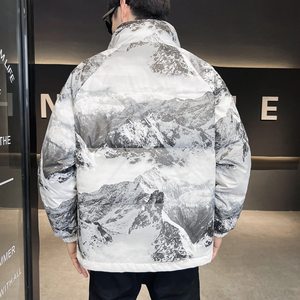 Veste d'hiver matelassée de haute qualité pour hommes, respirante, non tissée, avec fermeture éclair, col montant, logo imprimé OEM, couleur personnalisée, imperméable, vente en gros - Product Image 4