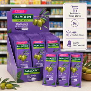 Shampooing Palmolive Naturals Silky Straight à l'huile d'olive et à la kératine 6G |   Lisseur et lisseur chauffant 2-en-1 - Product Image 5