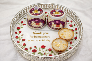 German silver <b>tray</b> custom design for gifting - Product Image 2