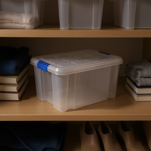 Scatole Originali in Plastica Trasparente da 16 L Impilabili per Organizzazione Domestica - Product Image 3