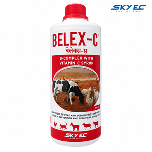 Complément liquide BELEX-C à base de complexe B et de vitamine C pour bovins, buffles, veaux, moutons, chèvres et volailles. |   Pack : 500 ml - Product Image 1
