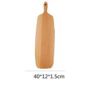 เขียงไม้อะคาเซียพร้อมด้ามจับเขียงไม้สับอาหารในครัวเขียงหั่นผักเนื้อ - Product Image 4