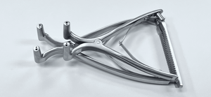 Ciseaux Hintermann orthopédiques à bras droits Ruya Surgical RS-1557, distracteur calcaneen, petit modèle courbé, en acier inoxydable allemand, pour usage chirurgical - Product Image 2