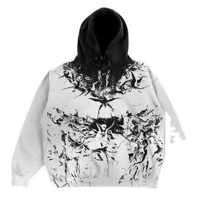 Venta al por mayor sólido invierno ropa casual hombres 100% algodón polar sudadera bordada gota hombro Sudadera con capucha personalizado GSM Puff impresión - Product Image 2