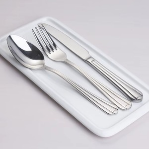 New Arrival Luxurious Flatware Set Dinnerware Set Kitchen and Tabletop Silver Color Cutlery Villa Dining Table Decor - Product Image 6