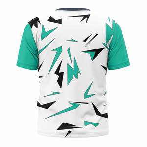 เสื้อยืดแขนสั้นผ้าโพลีเอสเตอร์ 100% แบบกำหนดเองสำหรับผู้ชาย เสื้อยืดกีฬา เสื้อผ้าแนวสตรีท ผู้ผลิต OEM ODM - Product Image 3