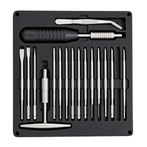 Kit de Destornilladores de Acero Inoxidable Ariston International con Puntas Intercambiables para Cirugía Ortopédica, Operación Manual, CE - Product Image 1