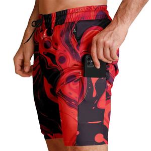 Custom Solid Sublimation Board <b>Shorts</b> Men Women Elastic Waist Breathable Quick Dry Eco-Friendly 100% Polyester High Street - Product Image 4