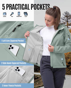 Chaqueta Softshell para Mujer 2026 con Puños Elásticos Ajustables, Ajuste Cómodo, Material de Poliéster - Product Image 5